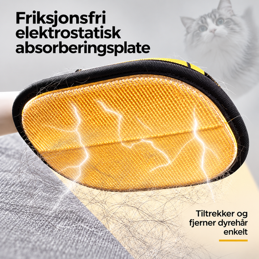 Lofix™ – Statisk Hårfjerningshanske for Hund &amp; Katt