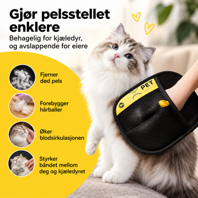 Lofix™ – Statisk Hårfjerningshanske for Hund &amp; Katt